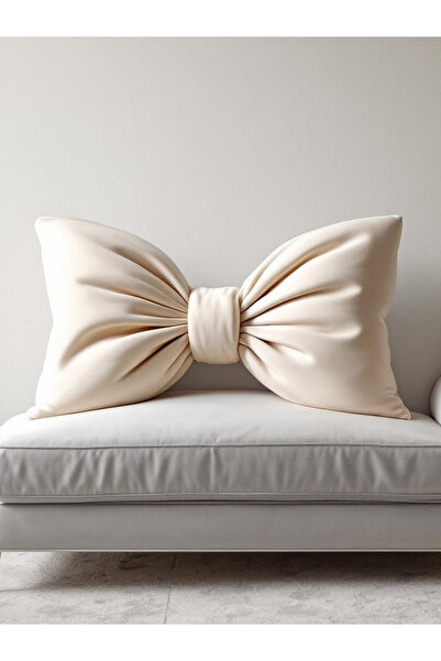 FARCY Velvet Mega Size Bow Appearance Decorative Pillow Bow Fabric Gift Pillow Throw Pillow Cushion