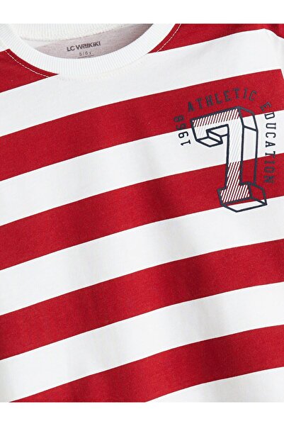 LC Waikiki Lcw Kids Crew Neck Striped Boy T-Shirt