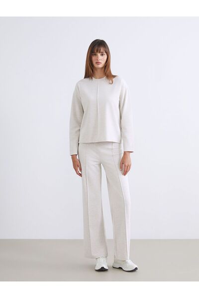 LC Waikiki Lcw Vision Buy Elastic Wide-Leg Women's Knitwear Pants