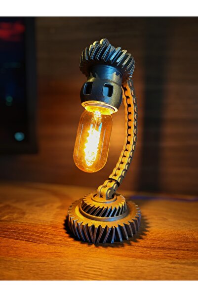 KOÇER AWM Chain Gear 3D Table Lamp
