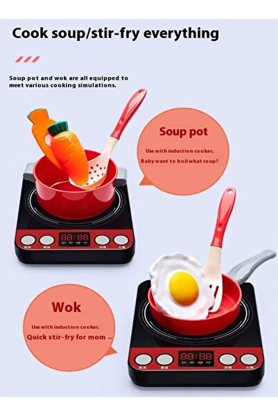 Generic 81-piece kitchen play set, vegetables and fruits children’s kitchen accessory set