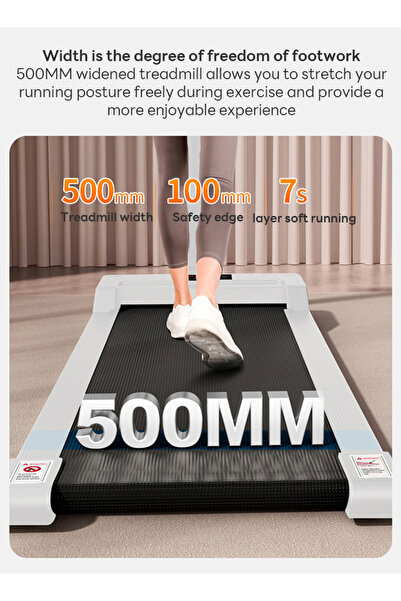 glanfen 2.0HP Smart Home Ultra-Quiet Treadmill (1-12 Speed, 1-6 km/h), Folding, 110kg Load