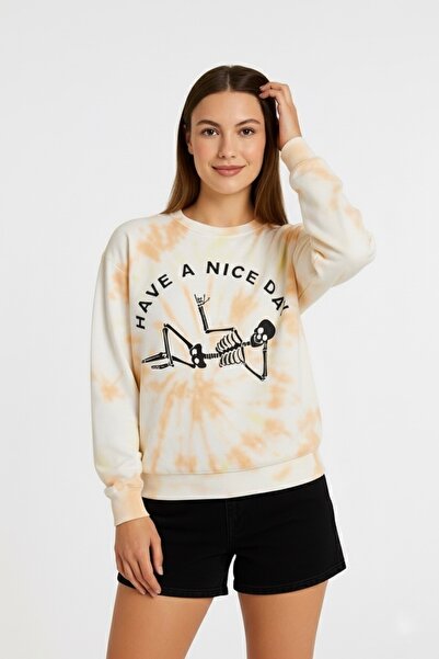 AS Anita Store Have a Nice Day Tie-Dye Oversized Sweatshirt