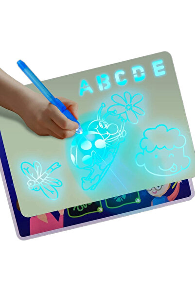 Krista Tablă de scris cu lumină magică fluorescentă fluorescentă