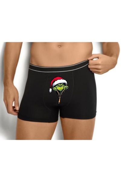 baskideyinceakla Grinch New Year Christmas Christmas Gift Boxer