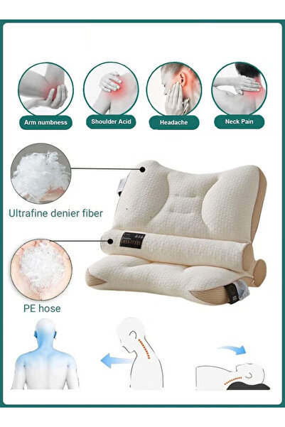 Generic Sleep-aiding neck support comfortable pillow, ergonomic neck pillow, adjustable orthopedic pillow