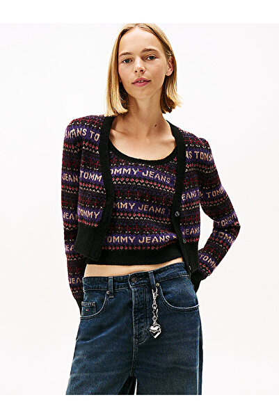 Tommy Hilfiger Fair Isle Logo Slim Cardigan