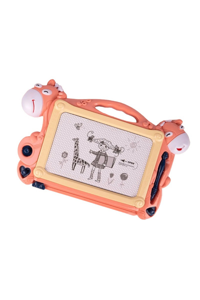 Krista Magnetic board with pencil, Pink giraffe