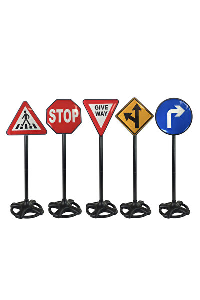 Krista Set de 5 indicatoare rutiere mari, 82 cm