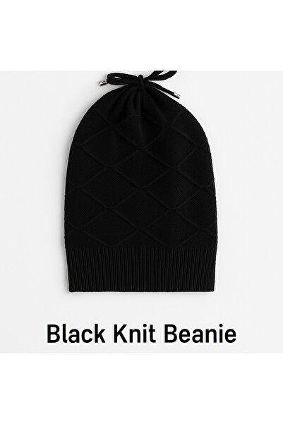 Brood Women's Knitwear Knitted Detailed Tie-Up Beanie