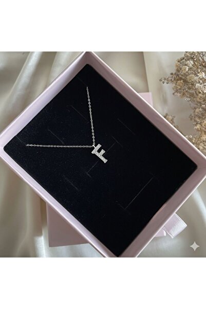 Lovera Jewellery 925 Ayar Gümüş F Harfli Harf Kolye