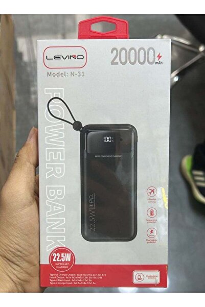 Levino بنك طاقة 20000 مللي أمبير في الساعة - شحن فائق السرعة بقوة 22.5 وات، ح...