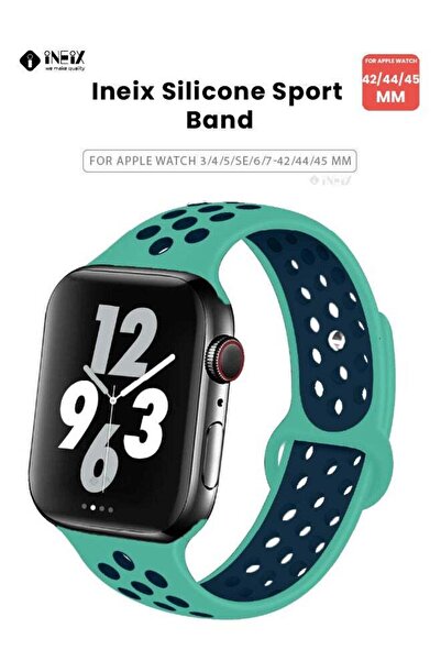 ineix حزام بديل رياضي ناعم من السيليكون من Nike Edition لساعة Apple Watch مقا...