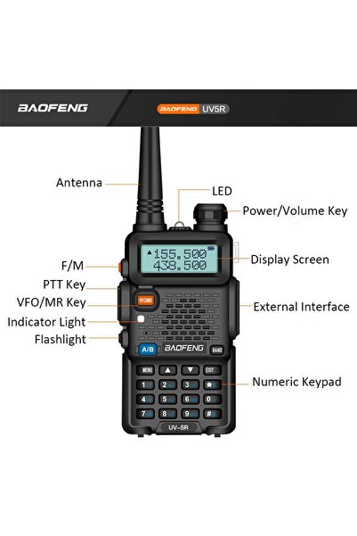 BAOFENG 4pcs UV-5R Walkie Talkies, Two Way Radios, Dual Band Handheld Transceiver, Long Range, LED
