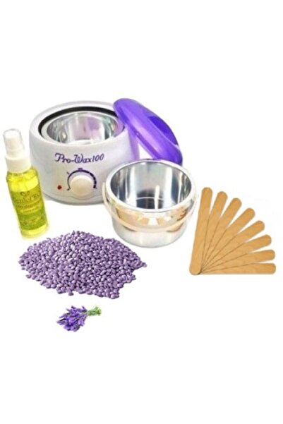 Teox Kit de epilare cu ceară cu încălzitor, ceară reutilizabilă de 750 g, spa...