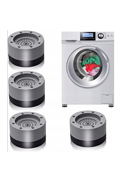 Afnue Set of 4 Anti-Vibration Rubber Feet, Gray