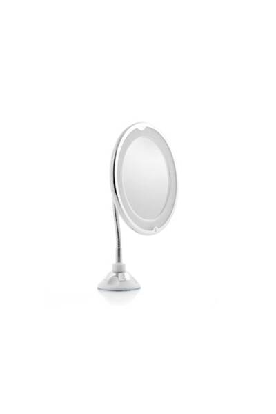 Taggo Flexible LED Makeup Mirror with Suction Cup, 10x Magnification and Lighting Q-TL113