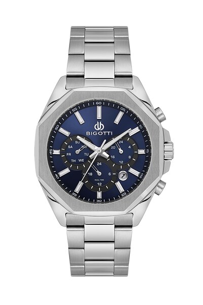 Bigotti Men's Wristwatch Esbg.B.10687-3 Metal Band 43 mm Case Diameter