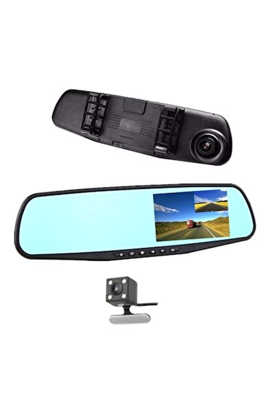 Om Διπλός καθρέφτης DVR αυτοκινήτου εμπρός/πίσω, 4,3 ίντσες, Full HD