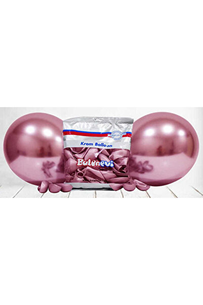 Acar Süs Balloon Chrome Shiny 5 Inch Pink 100 Pcs