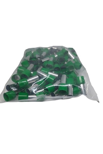 Omu System Set de 100 de terminale izolate cu pini 50 mm², ferule verzi din c...