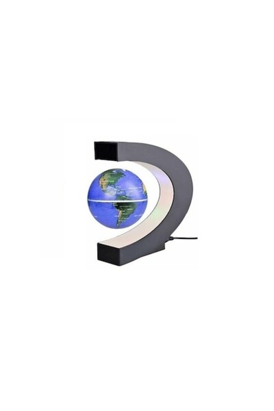 Gonga Levitating globe with LEDs, magnetic, Gonga® Blue