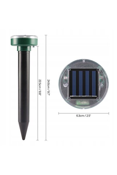 OEM Repelent solar împotriva dăunătorilor, 24,6 x 6,3 cm, multicolor
