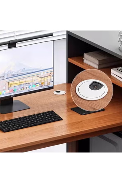 KEKE Modern Desk L-Shaped Single Seat-Right High Cabinet 140*140*110 Grey and Brown