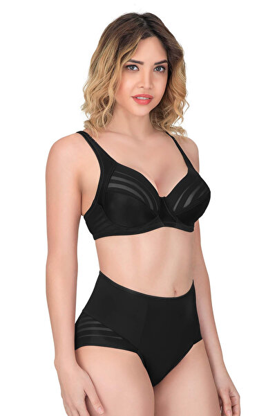 Emay Black Mi 177 B Gathering Bra Suit