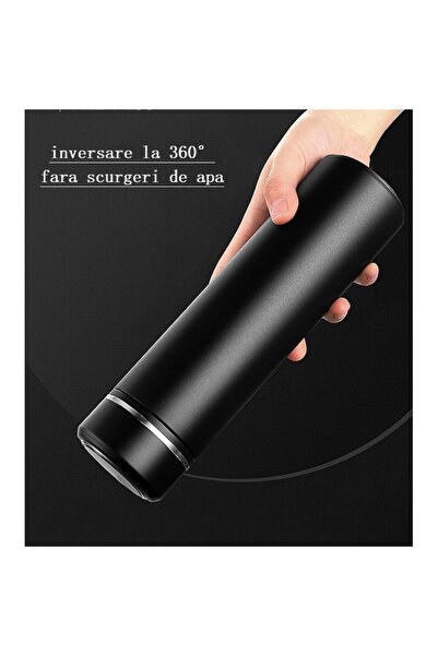 OEM Stainless steel thermos with LED display, 080 Black