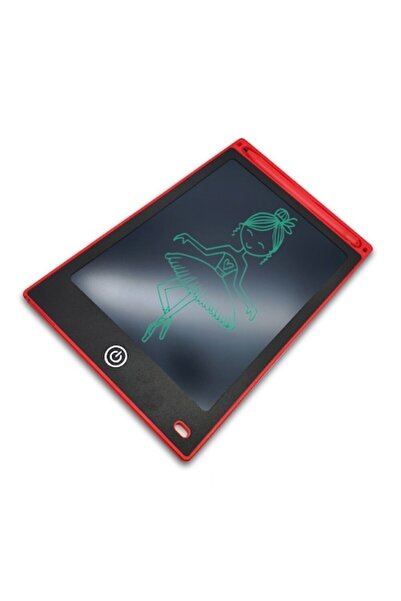 None Graphic drawing tablet for children 10-inch diagonal, with erase button and pen - Red