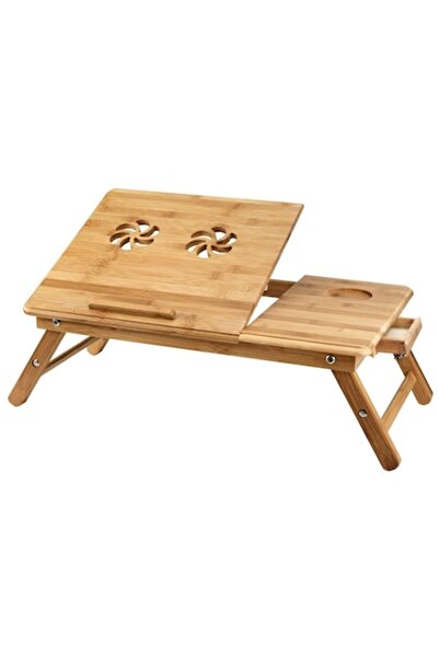 ASHOP Pachet promoțional: Masă pliabilă pentru laptop din bambus (2 ladă frig...