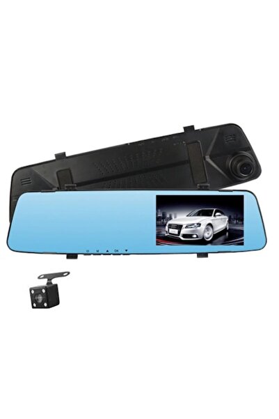 TECHSTAR DVR H450 Cameră auto cu oglindă, ecran tactil dual Full HD, vedere n...