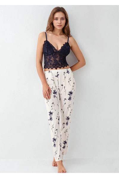 Loule Women's Clothing Three Piece Boxed Cotton & Modal Pajama Set L1.Ar.341.4.001