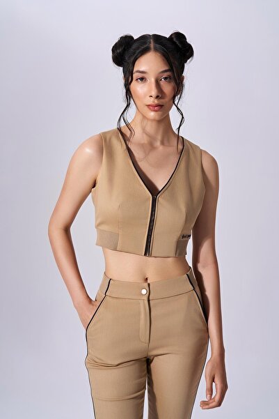 Naar Бежевий бюстгальтер Slim Fit з принтом для жінок - NAAR91309-CAMEL