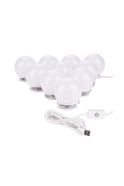 OEM Set de 10 becuri LED pentru oglindă de machiaj/corp, iluminare pe 3 niveluri