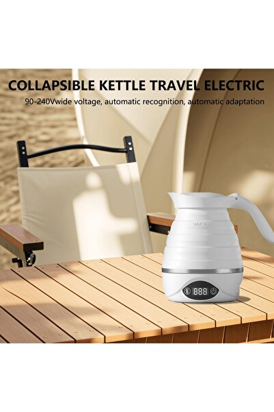 Generic Mini Collapsible Travel Kettle Electric Foldable Silicone Dual Voltage for Tea & Coffee