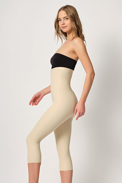 mr owl Ten Mi Emay 2868 Zippered Capri Leggings Laser Corset