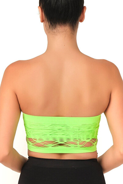 Sepetiva Green Emay 4050 Double Mesh Gatherer Strapless Bustier
