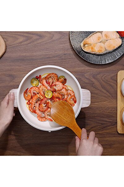 Generic 1.5L Mini Electric Cooker Nonstick Hot Pot Pan for Ramen Noodles Pasta Dorm Dual Power 600W