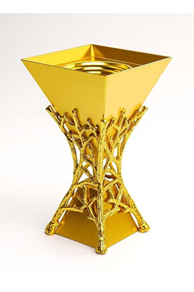 Radin Luxury Gold Bakhoor Burner 20cm – Premium Arabic Incense Holder