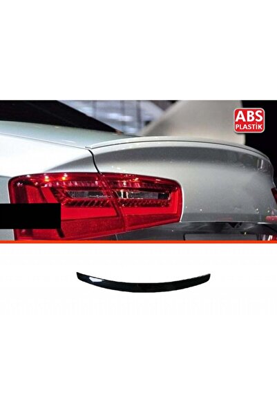 CED AUTO TRADE Rear trunk spoiler compatible with AUDI A6 C7 (2011-2018), glossy black