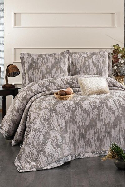 Çeyiz Diyarı Stella Chenille Double Bedspread 260X260 cm Mink
