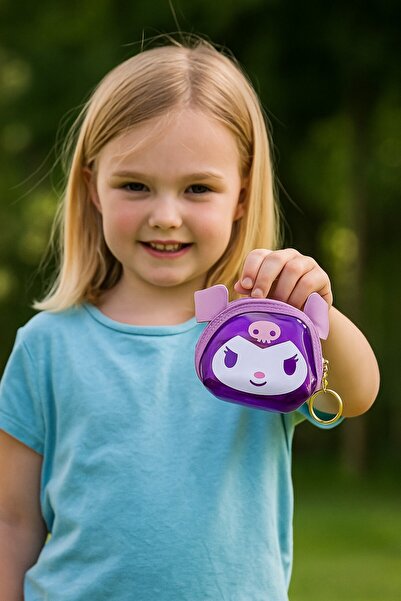 SeaBubbles Kuromi Children's Wallet Keychain Standard Purple