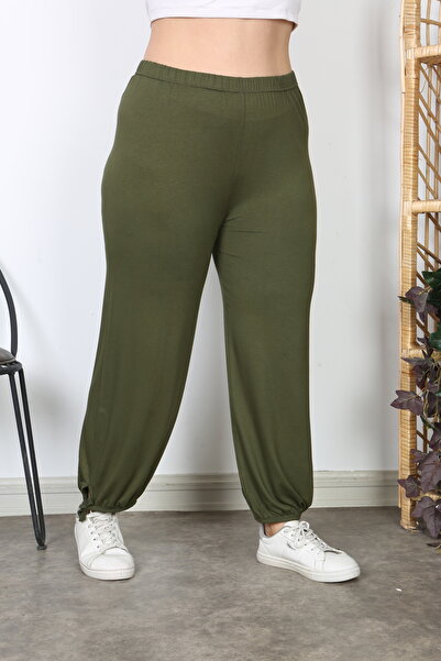 LİVE SPORT Women's Large Size Loose Trousers Shalwar