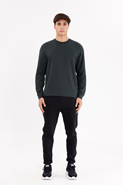 Rowinger سترة موسمي ذات سطح خلية النحل وياقة دائرية ومريحة ومزودة بأصفاد مطاطية