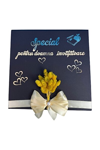 OEM Elegant gift box for the female teacher – yellow flowers and message of gratitude