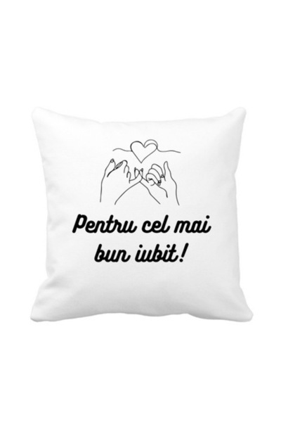 OEM Pernă cu mesaj pentru persoana iubită, 40x40 cm