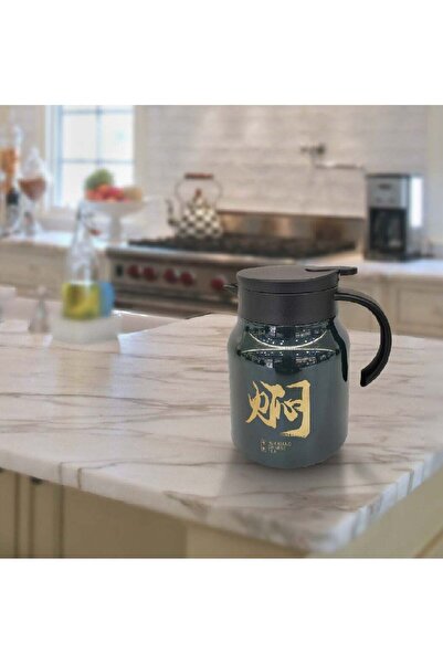 Generic Stainless Steel Flask Thermos 950 ml - Press To Release