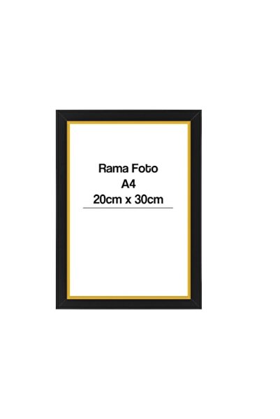 OEM A4 photo frame, black and gold